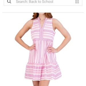 Geometric Print Babydoll Dress